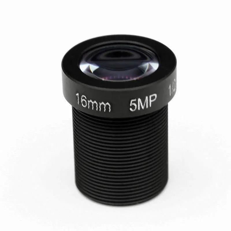 SMTSEC 16mm 1/2.5 Board Lens 5MP HD Megapixels 27 Degrees F2 S Mount M12 CCTV Lens for Security IP Network Camera SL-1620B5MP