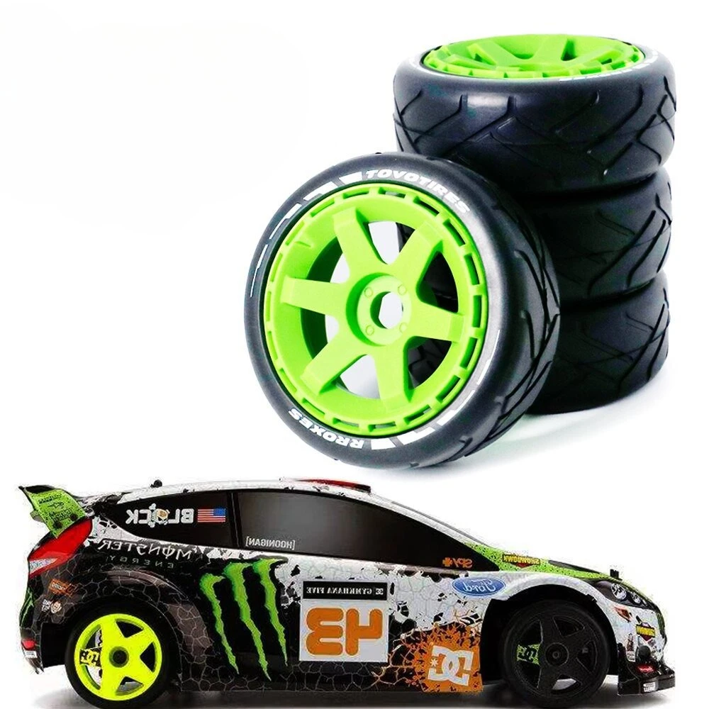 

4 шт. 1/8 17 мм комбинированные RC шины для электрических комнат с плоским ходом и раллийными шинами + ступицы подходят для Thor Avengers to Ding Hongnuo