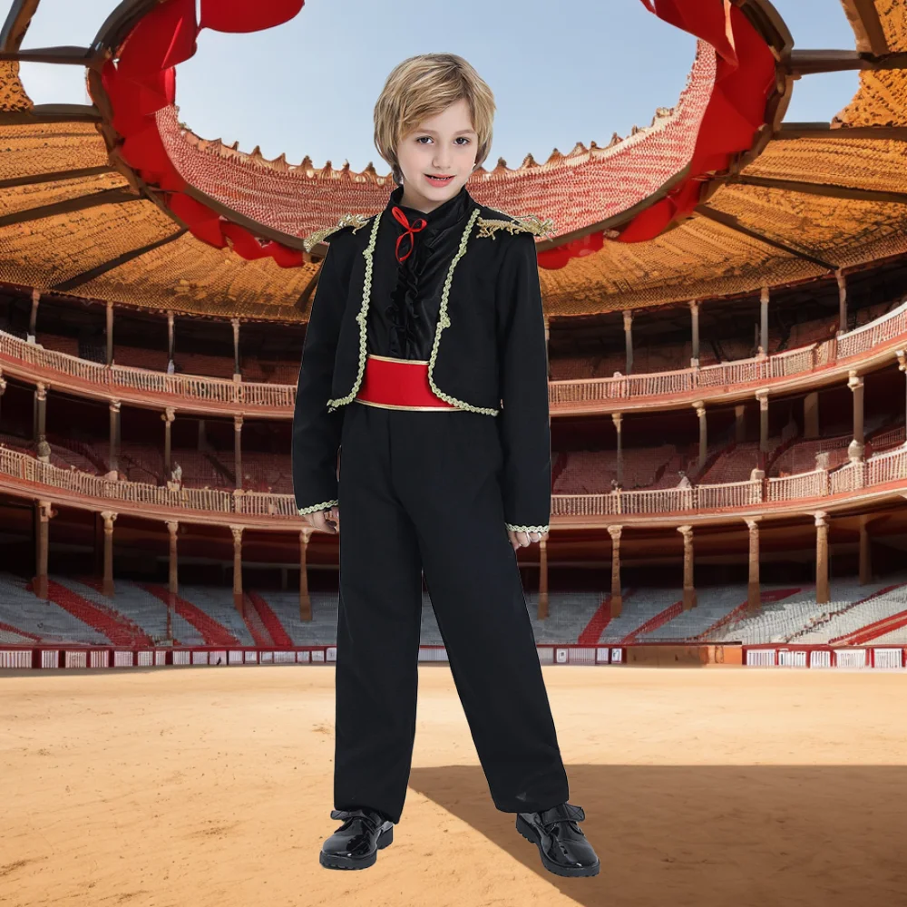 

Boy's Matador Bull Fighter Spanish Prince Child Carnival Party Halloween Costume