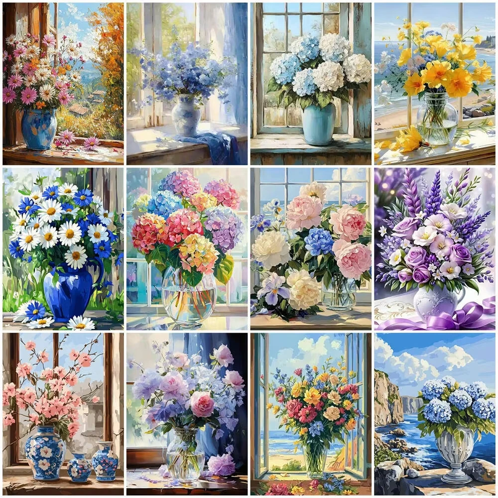 Cat DIY Digital Oil Painting Colorful Handmade Painting Home Wall Decoration Simple Handmade Gift Animal Art