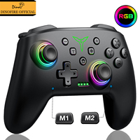 Dinofire Wireless Bluetooth RGB Controller for Nintendo Switch OLED/Switch Lite/Mobile Controllers wired PC Gamepad Controller