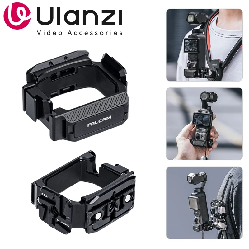 

Ulanzi For DJI Osmo Pocket 3 Adapter Frame Parts Double Ear Expansion Bracket Expansion Frame Protective Case Shell Accessories