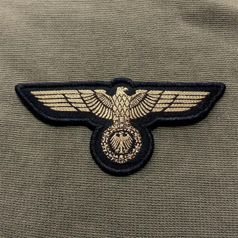 Deutsch Navy Adler Woven Patch Nähen Auf