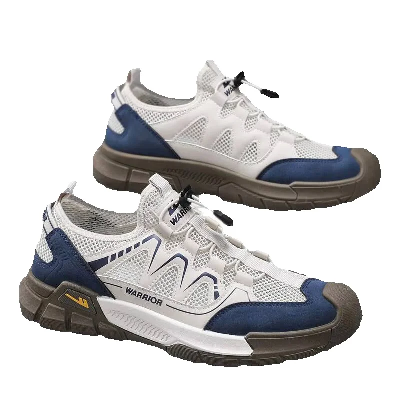 Warrior Men's Shoes Summer Mesh Breathable Men's Sports Shoes Sandals Wading Shoes Quick-dry Slip-on Shoes Men's Z_vogvips.com