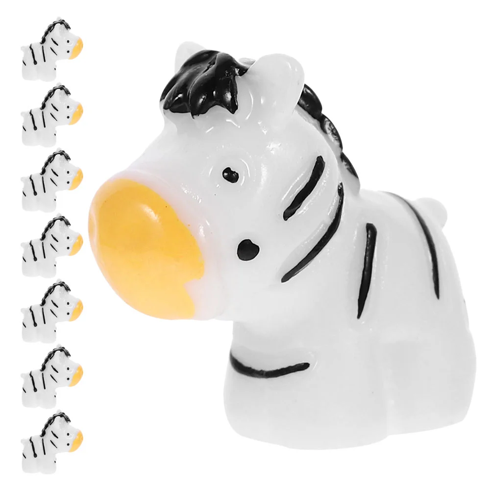 Decorative Figurines Mini Zebra Ornament Party Decorations Number Toy Flip-up Door Buffer Outdoor