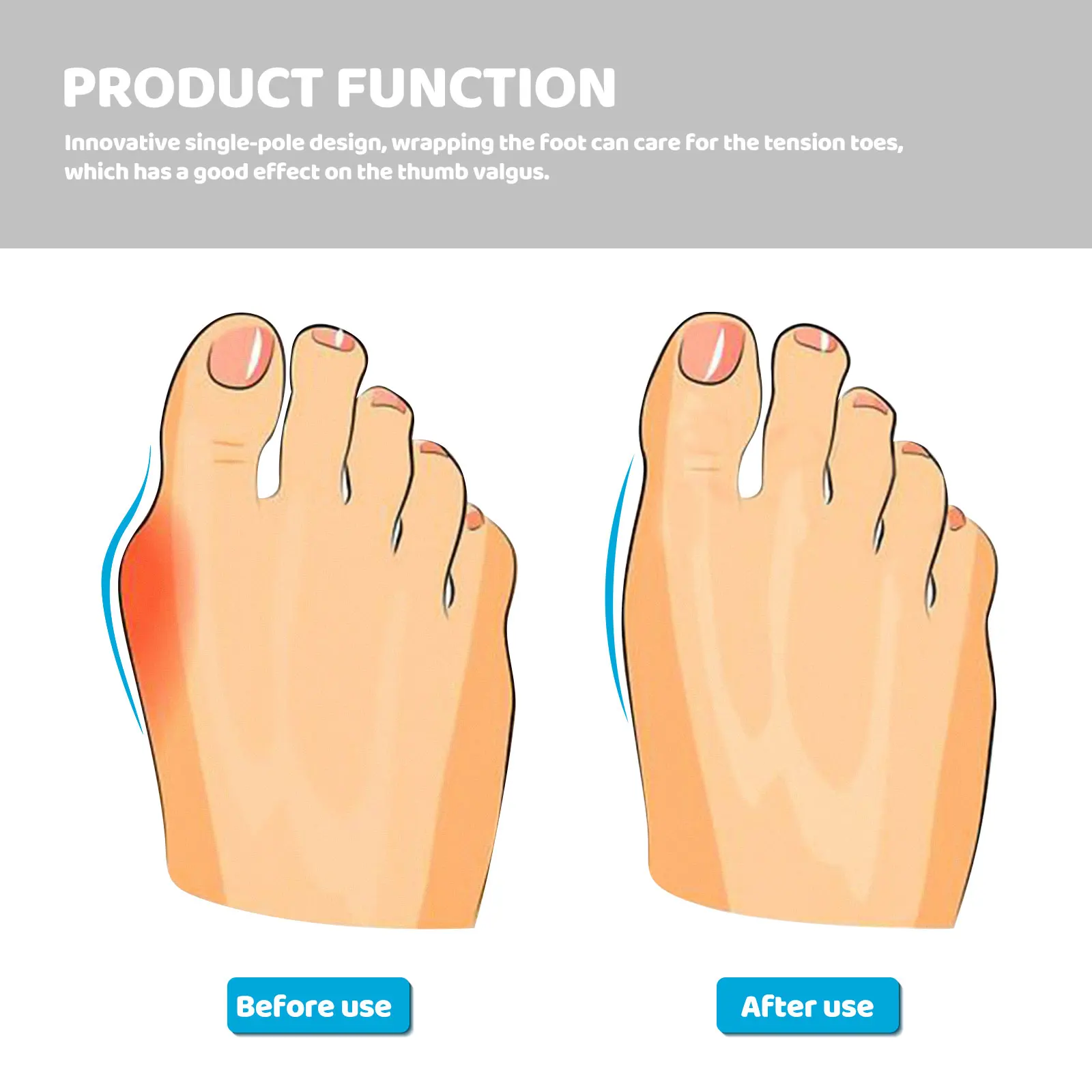 

16 Pcs Toe Separators Reusable Comfortable Eco Friendly Pedicure Supplies Nail Tools Silicone Materials Novel Spacers
