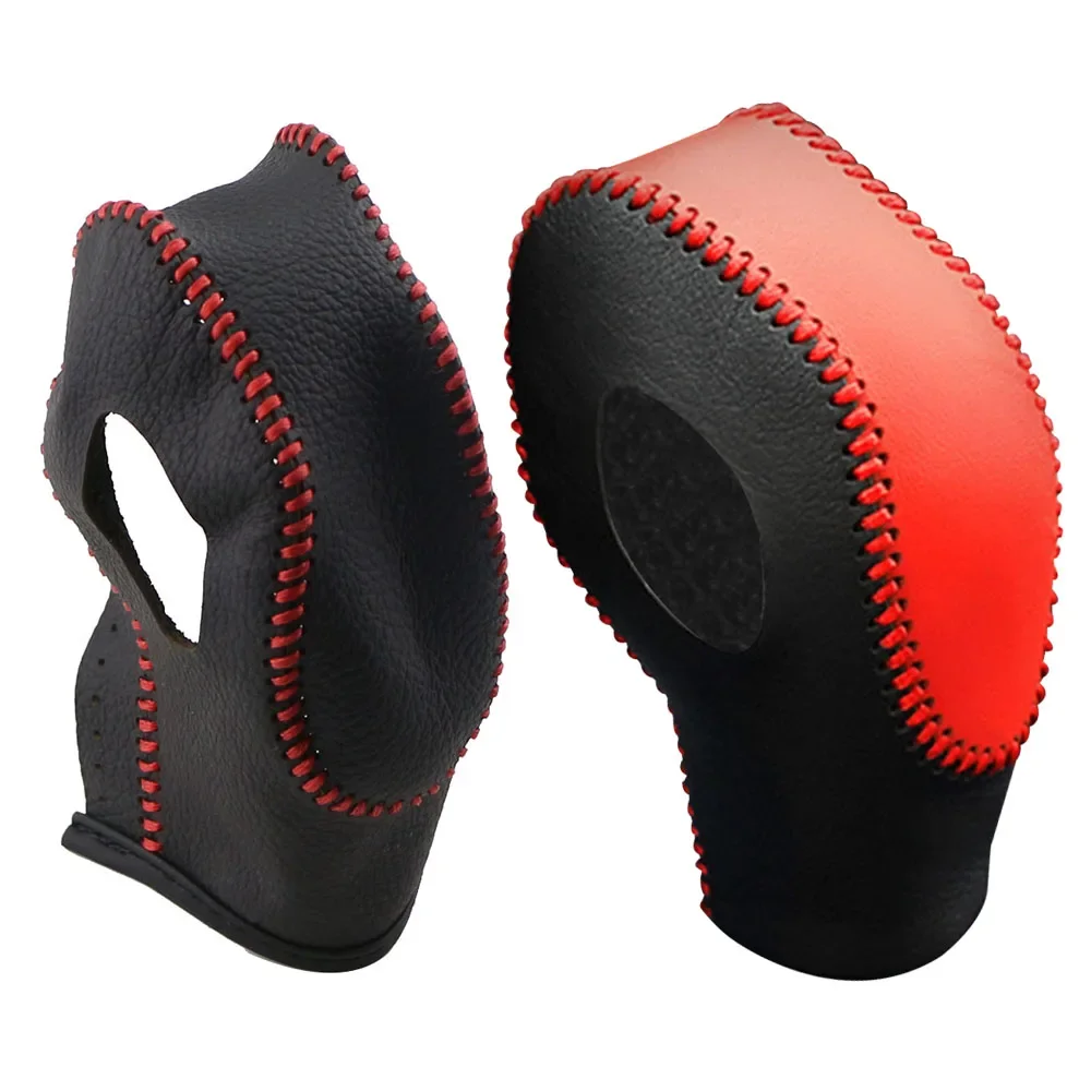 

For Ford Kuga Escape 2013 2014 2015 AT Gear Shift Collars Leather Gear Shift Knob Cover LHD RHD Protector Accessories