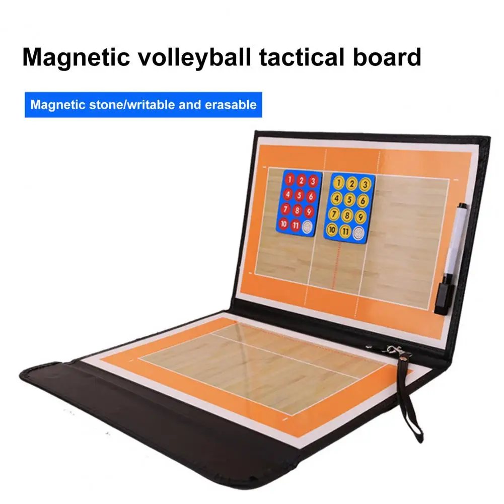 

Volleyball Tactics Board Professional Tactics Board Portable Foldable Volleyball Coaching Board with Dry Erase Pen for Coaches