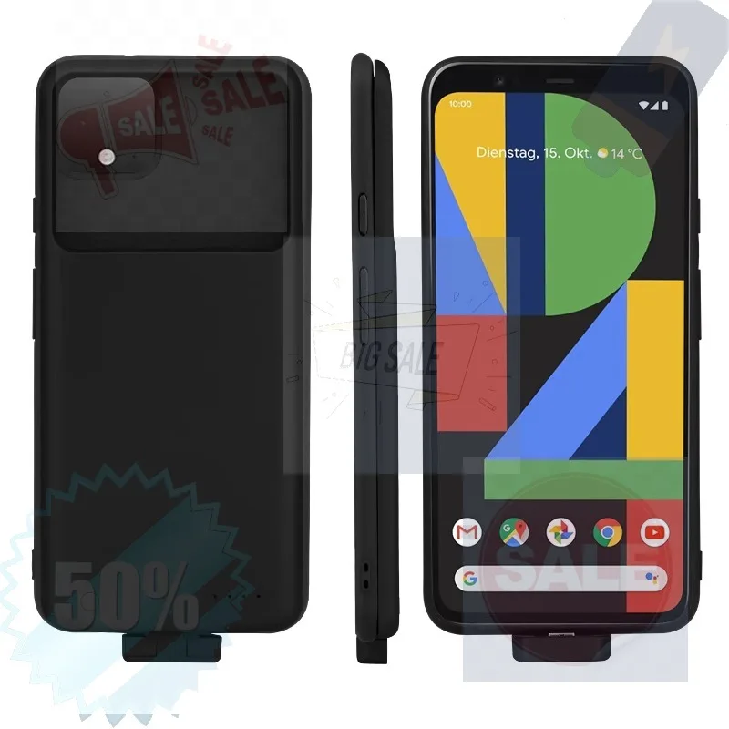 

5000mAh Powerbank for Google 4xl Back Clip Battery Wireless Charger Mobile Power Bank All Inclusive Detachable Magnetic Suction