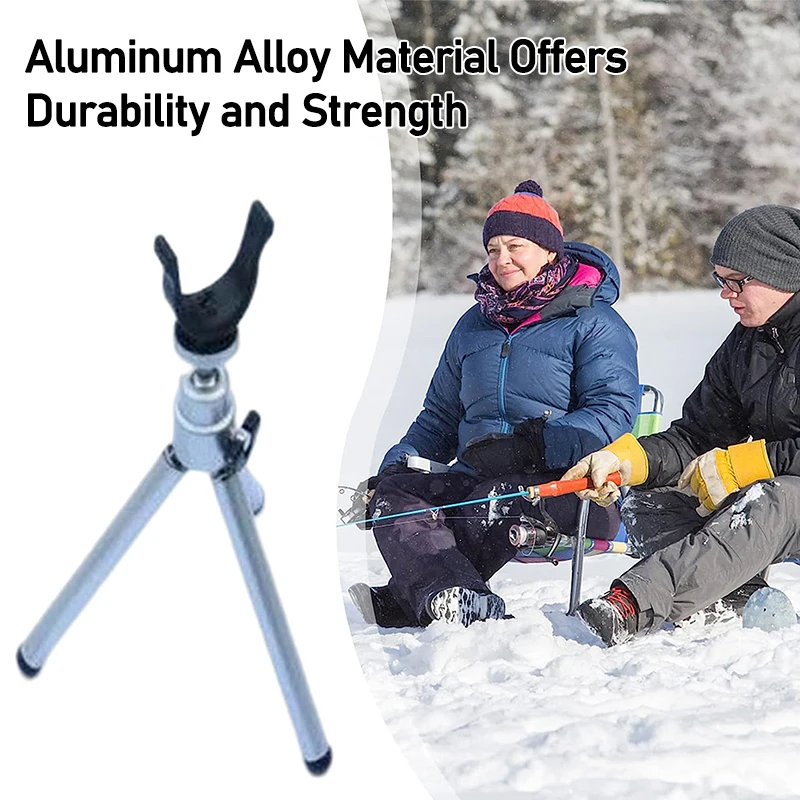 

Foldable Ice Rod Holder Tripod Rods Rests Pole Support Aluminum Alloy Adjustable Anti-slip Telescopic Tripod Winter Fishing Tool