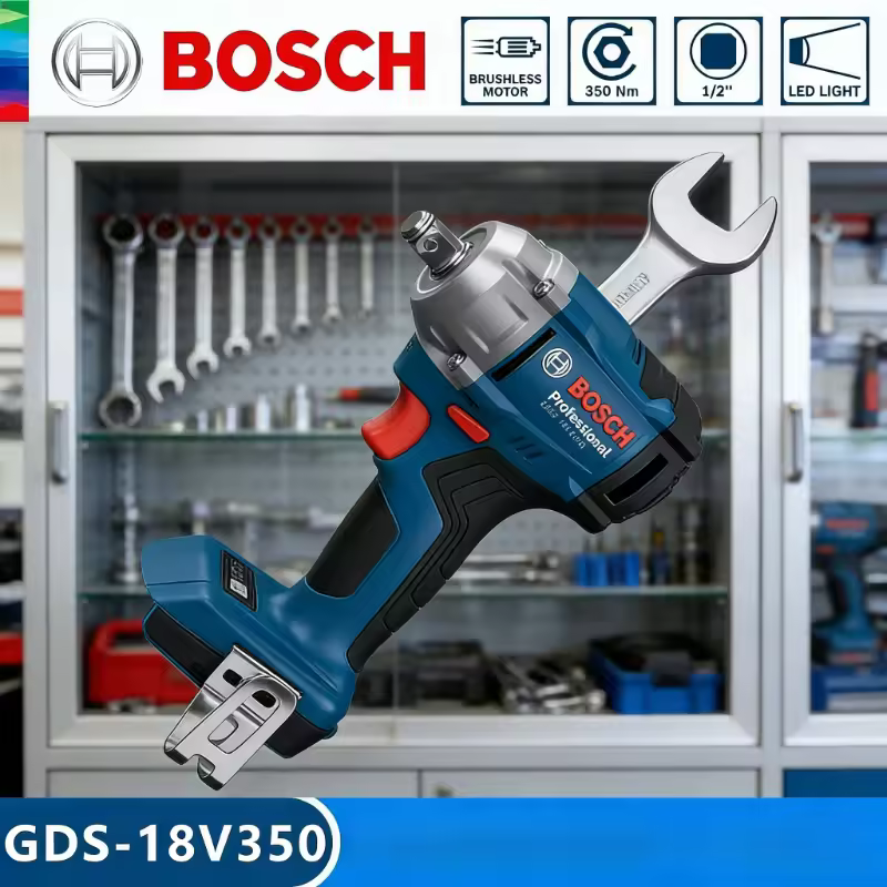 BOSCH GDS 18V-350 Cordless Impact Wrench 3-Gear Torque Adjustment Impact Driver Torque Wrench Bosch Power Tools GDS18V-3