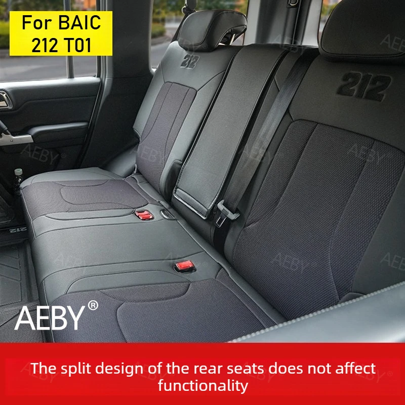 For BAIC 212 T01 2024-2025 Customized fully wrapped microfiber leather and linen seat covers,Protective case,Car interior