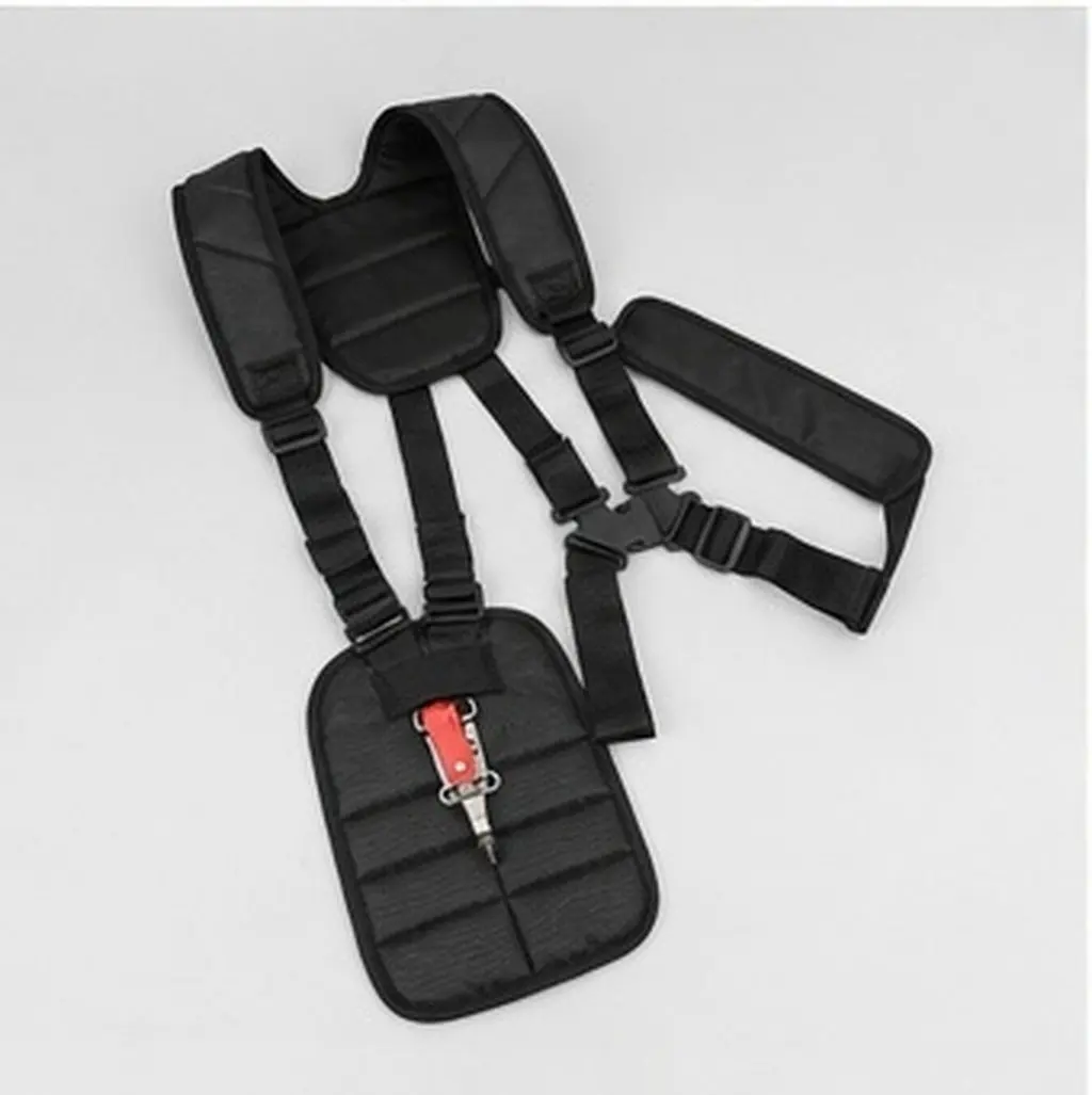 Universal Grass Trimmer Shoulder Strap Double Harness Adjustable Waist Belt Soft Pad for Brush Cutter Cutter Strap