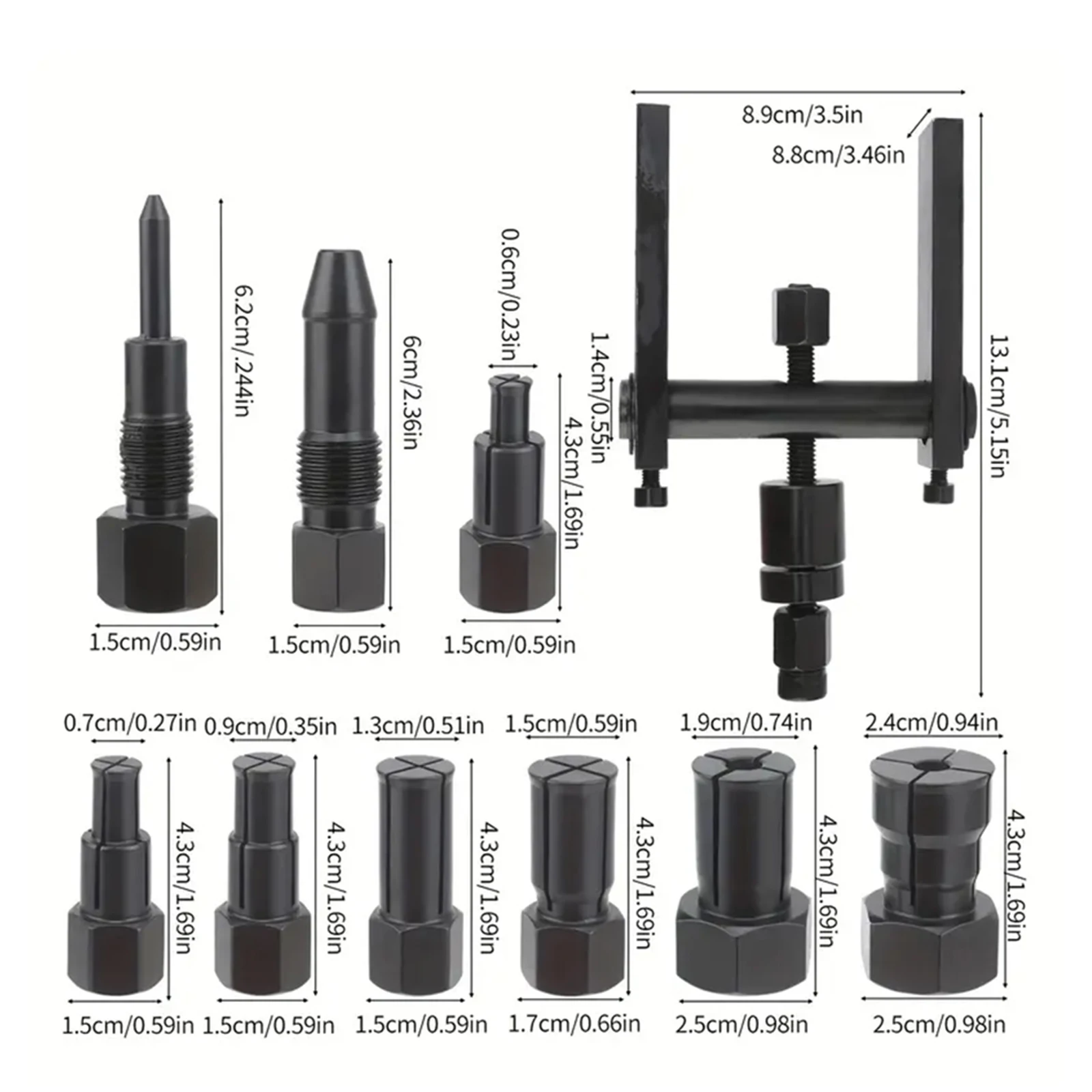 1 Set Motorcycle Bearing Puller Kit Motorcycle Bearing Removal Tool Internal Bearing Puller Kit Inner Bearing Removal Tool