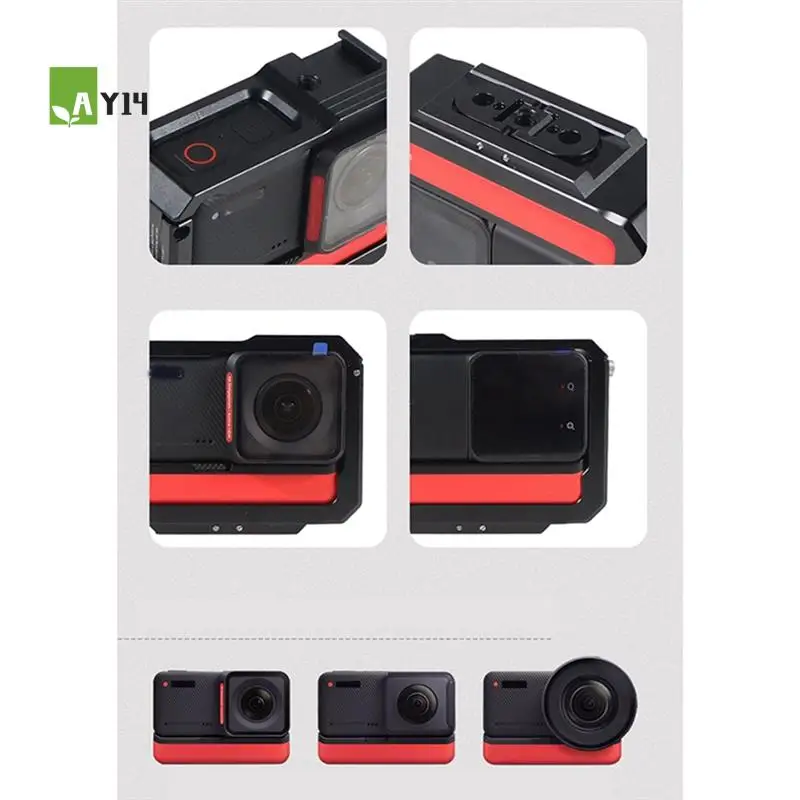 

AY14 -Metal Cage Multi Cold Boots Expansion Flash Mount Fit For Insta360 One RS B