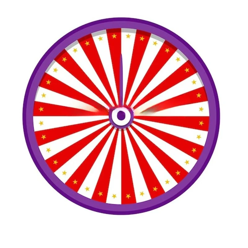 Prize Wheel Tabletop Heavy Wooden Editable Wheel for home office, Fortune Design Carnival