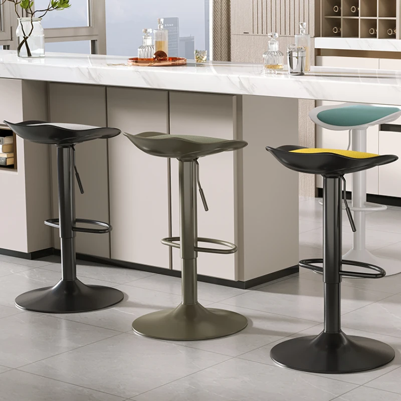 

Luxury Ergonomic Bar Chairs Adjustable Swivel Design Nordic Bar Chairs Salon Minimalistic Sillas Para Barra De Cocina Furniture