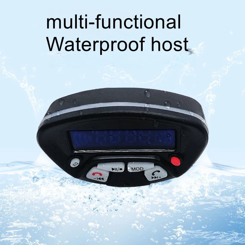 

Universal for 12V motorcycles, anti-theft Bluetooth speaker with remote control speaker for making phone calls