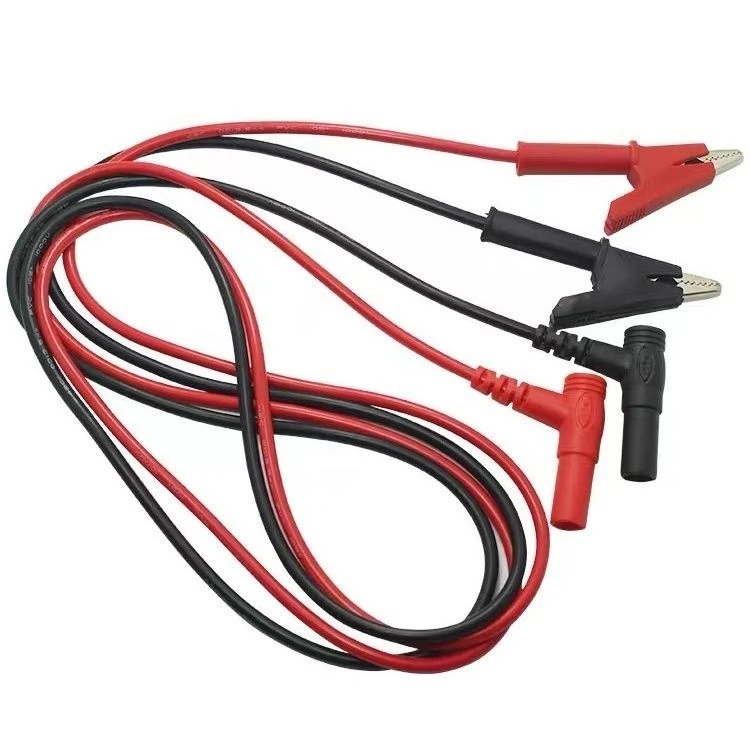 20A 90CM Alligator Clip to Banana Plug Test Cable Lead Connector Dual Probe 4mm Crocodile Clip For Multimeter Measure Tool