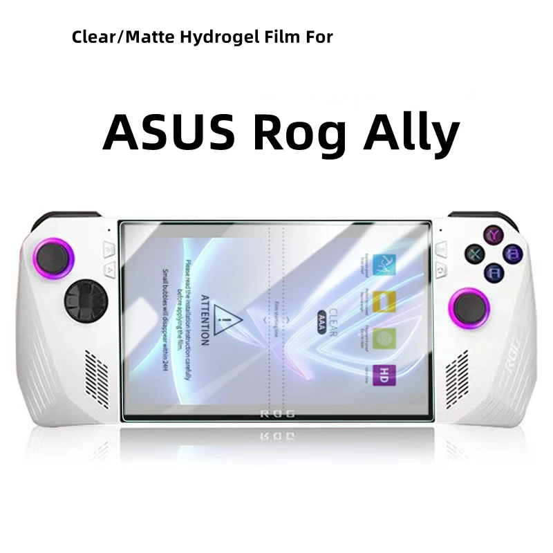 

2 шт. HD гидрогелевая пленка для ASUS Rog Ally, матовая защитная пленка, складная защитная пленка для мобильного телефона ASUS Rog Ally, прозрачная защитная пленка для экрана