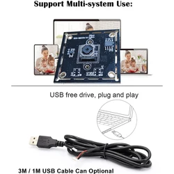 HD Autofocus 8MP 4K 3264 X 2448 Mjpeg Mini USB2.0 Webcam Board CMOS IMX179 Sensor UVC OTG USB Webcam Module For Windows Android