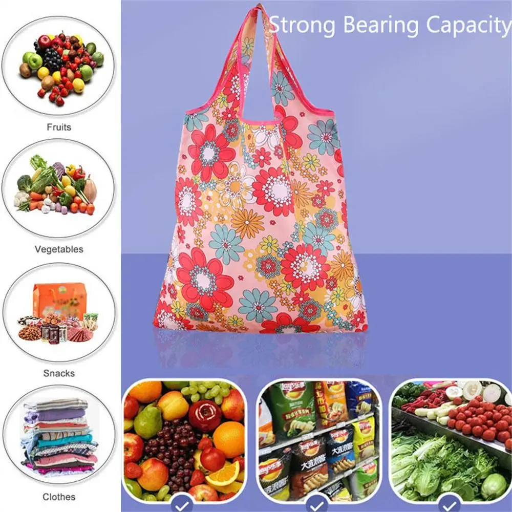 Shopper Bag Grocery Package Shoulder Shopping Pouch Washable Eco Bags Foldable Shopping Bag Large Handbags Reusable