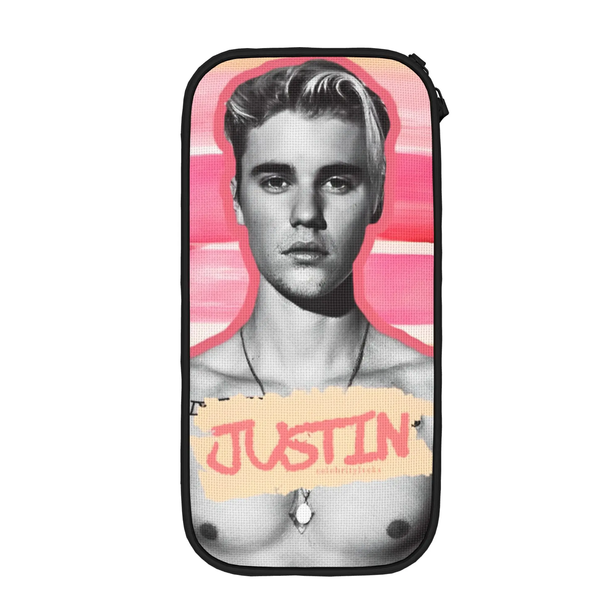 

Classic Justin Bieber Pop Pencil Cases Pencil Pouch Pen for Student Large Storage Bag Students School Cosmetic Stationery