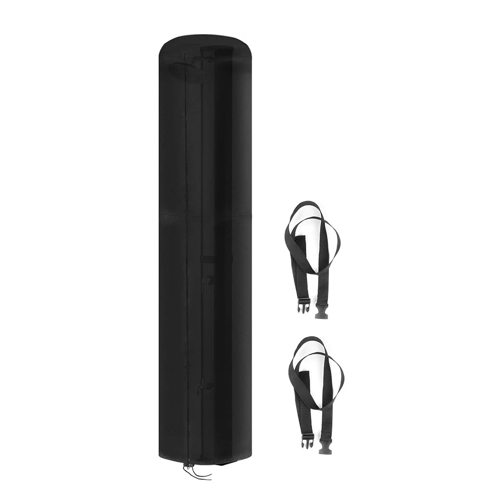 Cubierta de ducha Solar impermeable para exteriores, resistente, con cuerdas de tracción ajustables, se adapta a gabinetes de ducha solares de 10,6 galones