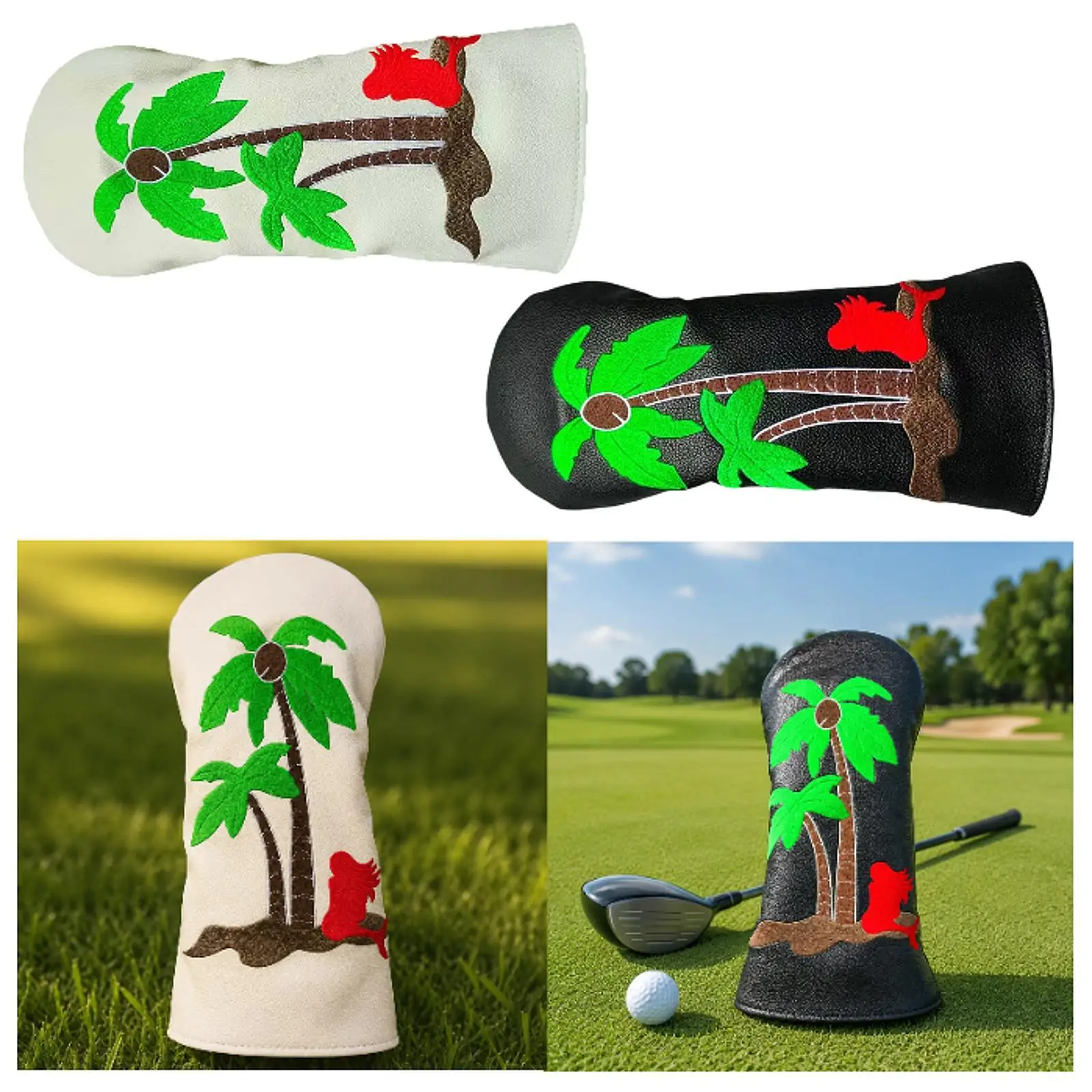 

Golf Club Head Cover Soft Replacement, Lightweight Golf Club Head Protector, PU Leather, Headcover for Outdoor Sports Adults
