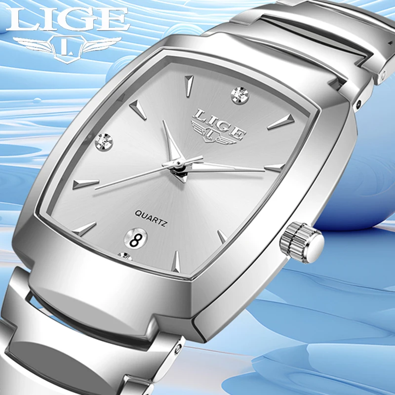 

LIGE Creative Steel Women's Quartz Watch Outdoor Sports Waterproof Watches For Women Fashion Brand Luxury Bracelet Ladies Watch