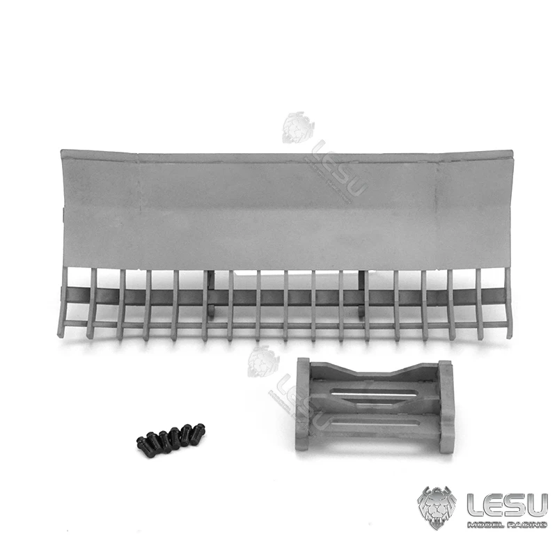 Metal Shovel Rake Bucket for LESU 1/14 RC Hydraulic Skid Steer Loader Bobcat Aoue LT5H LT5 Remote Control Vehicles