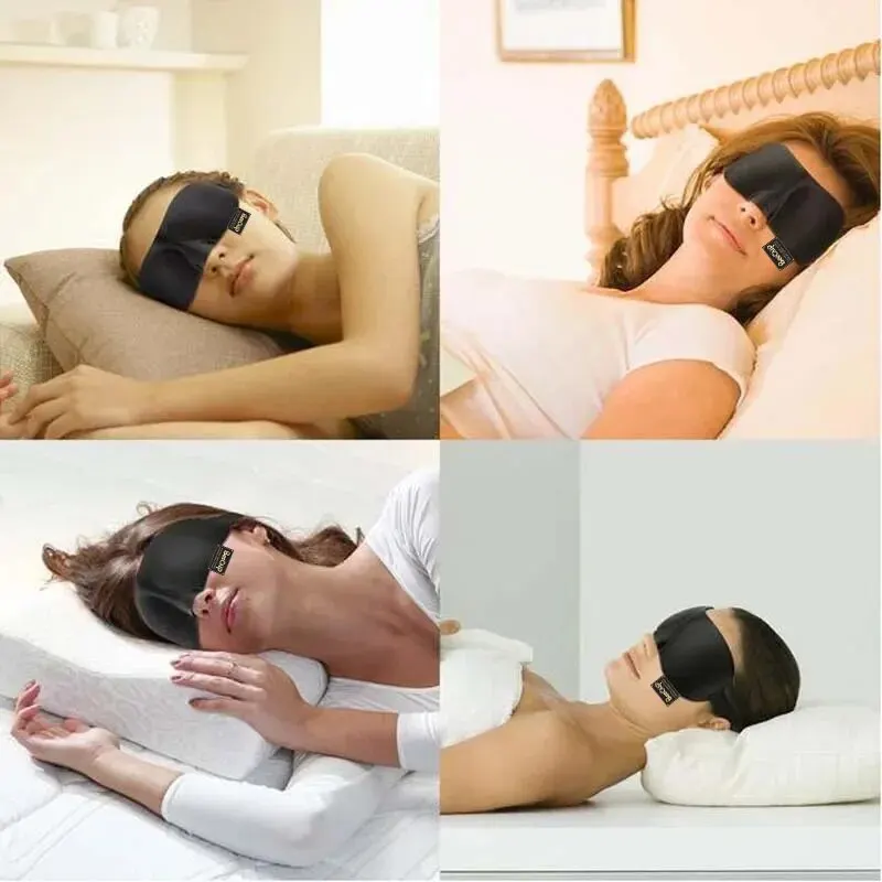 

3D Sleep Mask Natural Sleeping Eye Mask Eyeshade Cover Shade Eye Patch Women Men Soft Portable Blindfold Travel Eyepatch 1Pcs