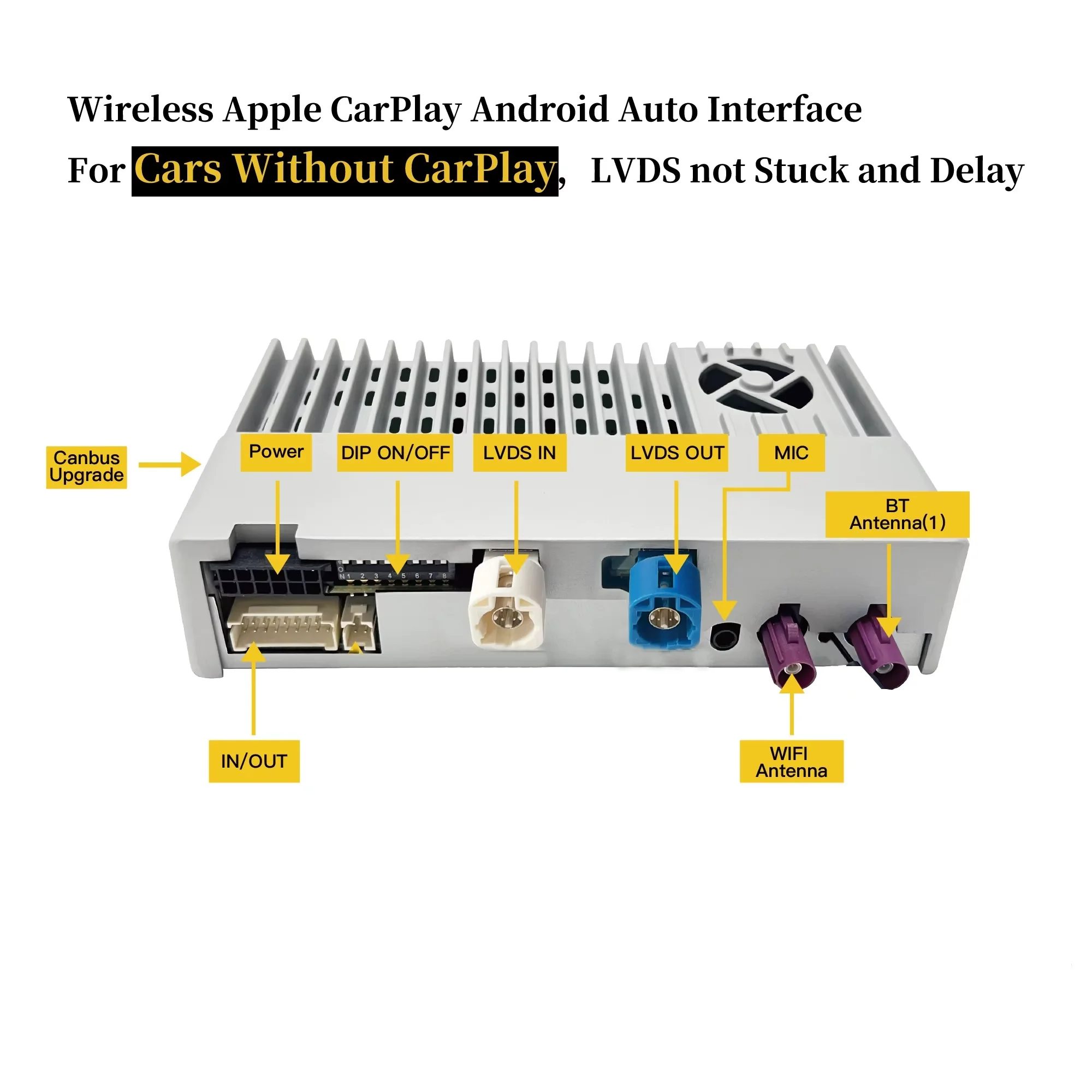 Hualingan wireless Apple CarPlay Android Auto screen upgrade full screen multimedia box for Volvo XC60 XC40 XC90 S90 V60 V60 V60