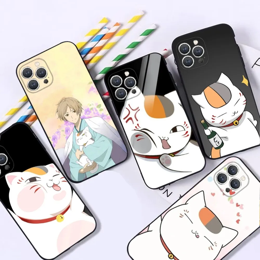 

Nyanko S-Sensei Phone Case For iPhone 16,15,14,13,12,Pro,Max,11,7,8,Plus,XR,XS Max Shockproof Silicone Soft Shell