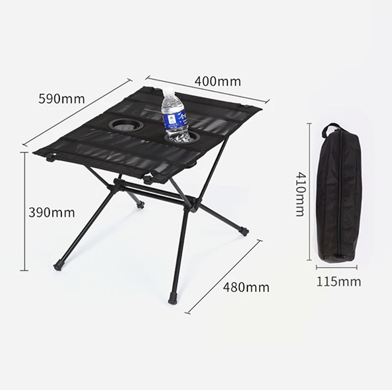 Outdoor Aluminum Alloy Folding Mesh Table Portable Storage Picnic Desk Travel Camping Camping Drive Fishing Table