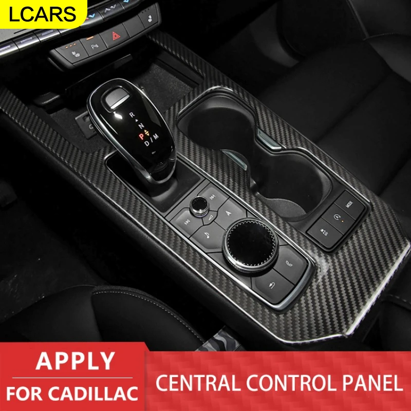 

Lcras-Carbon Fiber Center Console Decorative Sticker, Suitable for Cadillac Xt4 2018 Model, Premium Interior Sticker