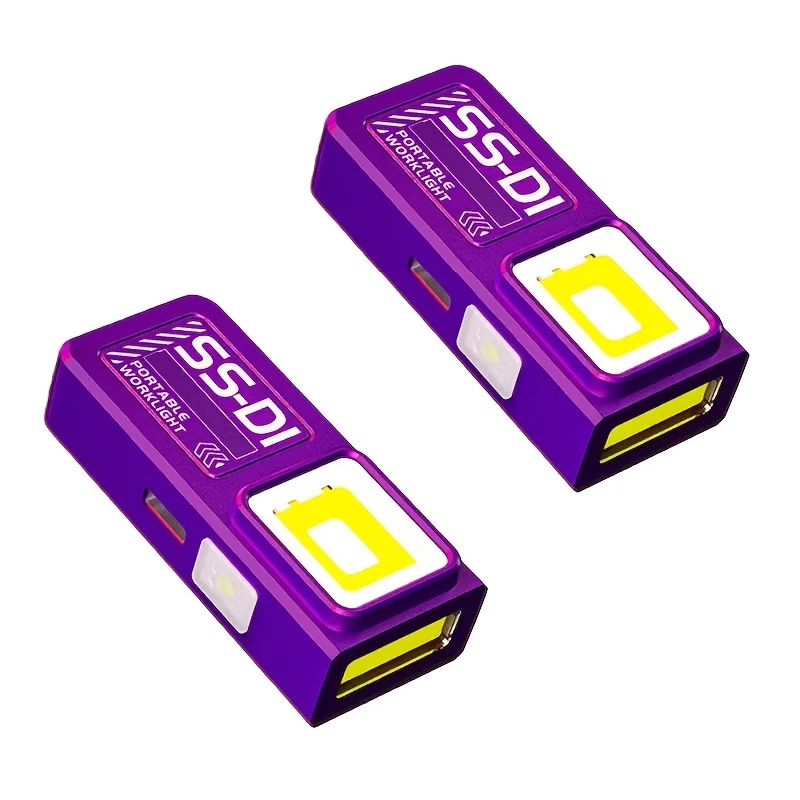 LED COB Mini-Taschenlampe USB Wiederaufladbare Mini-Fackel Tragbare Arbeitsleuchte mit Magnet Outdoor Notfall Wandern Angeln Laterne