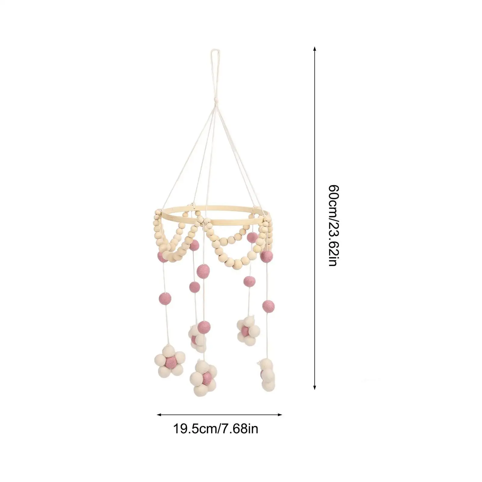 Crib Mobile Bed Bell Hangable Toys With Bell Decoration For Bassinet Playpen Room Girls Boys Overhead Bedside Bedroom