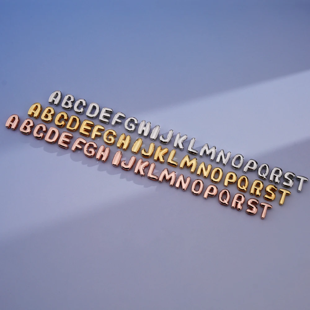 Picture 5: 10pcs/lot 0-9 one set 3D Bubble Number Beads Charms Heart & # Symbol Beads 3D Initial Alaphabet Pendants Number Space Beads