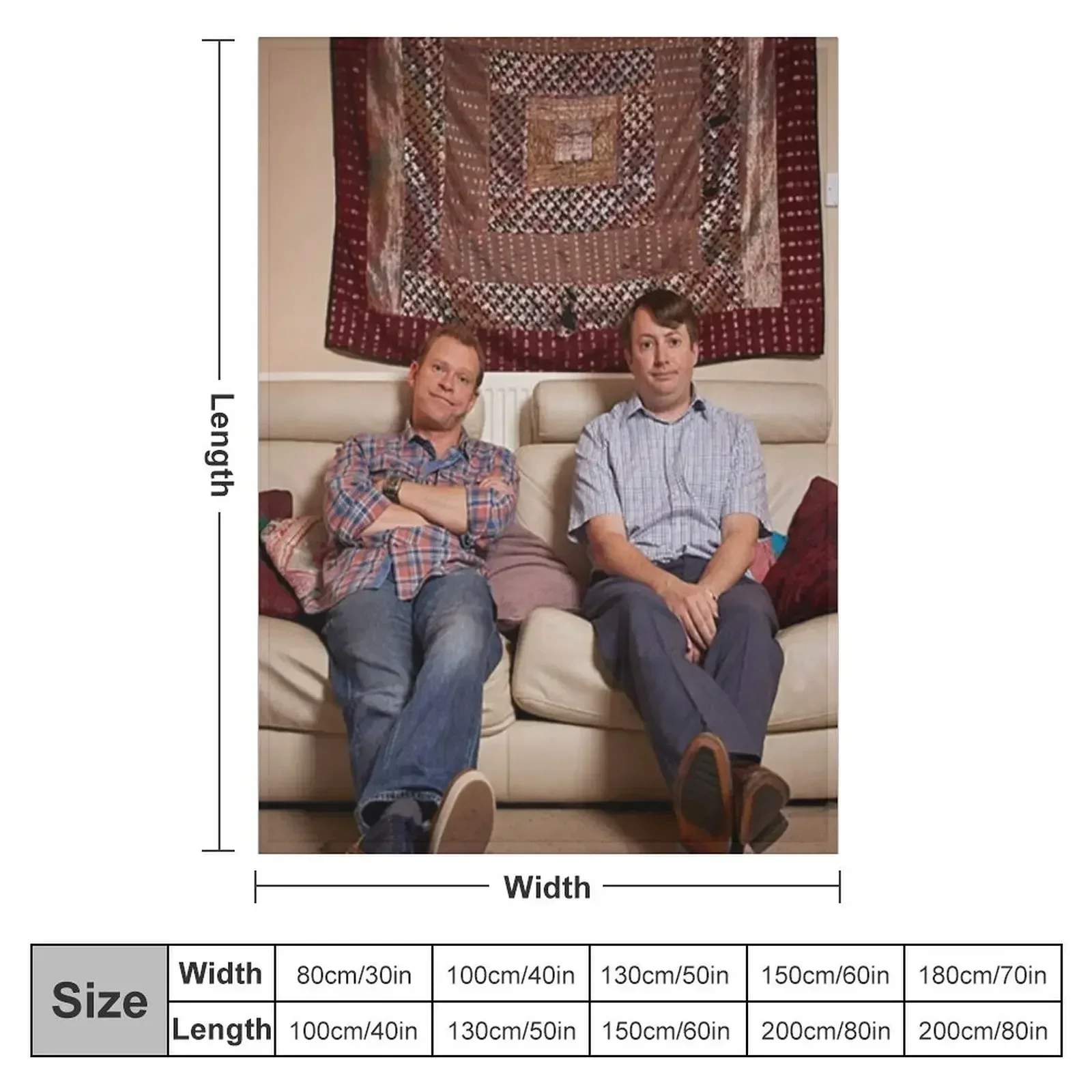 The El Dude Brothers - Peep Show UK Throw Blanket Thermal Moving Summer Shaggy Large Blankets