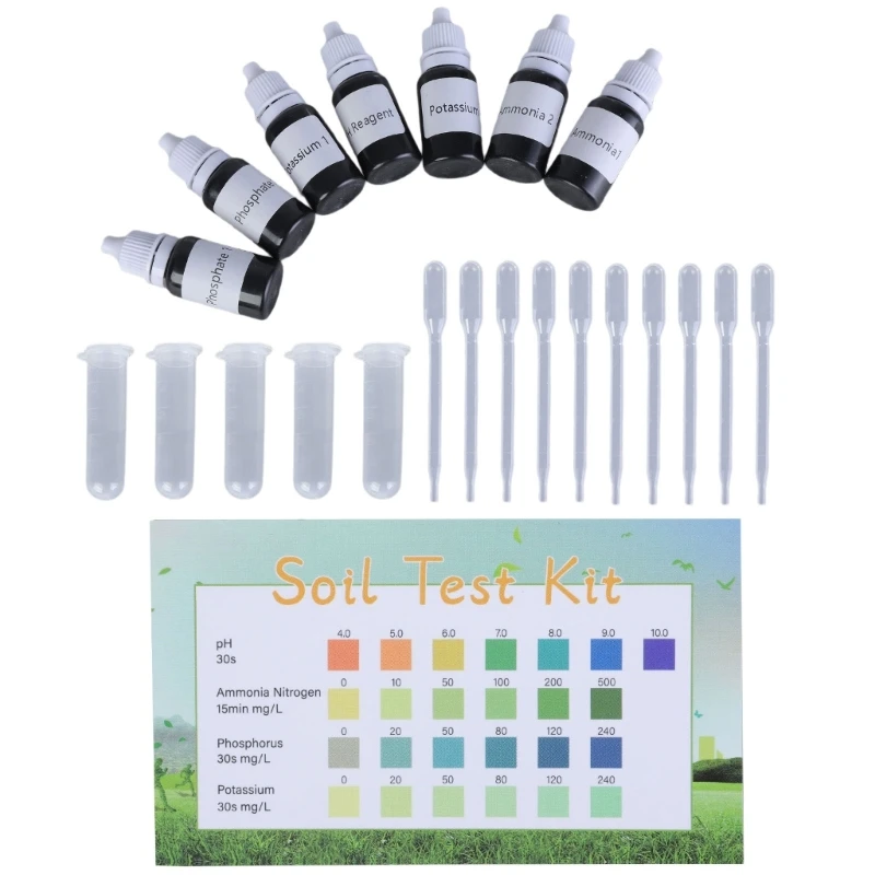 Universal Soil Testing Solution Suitable for Lawn Garden Farm Plant with Easy to Use NPK Analysis Indoor and Outdoor Use KXRE