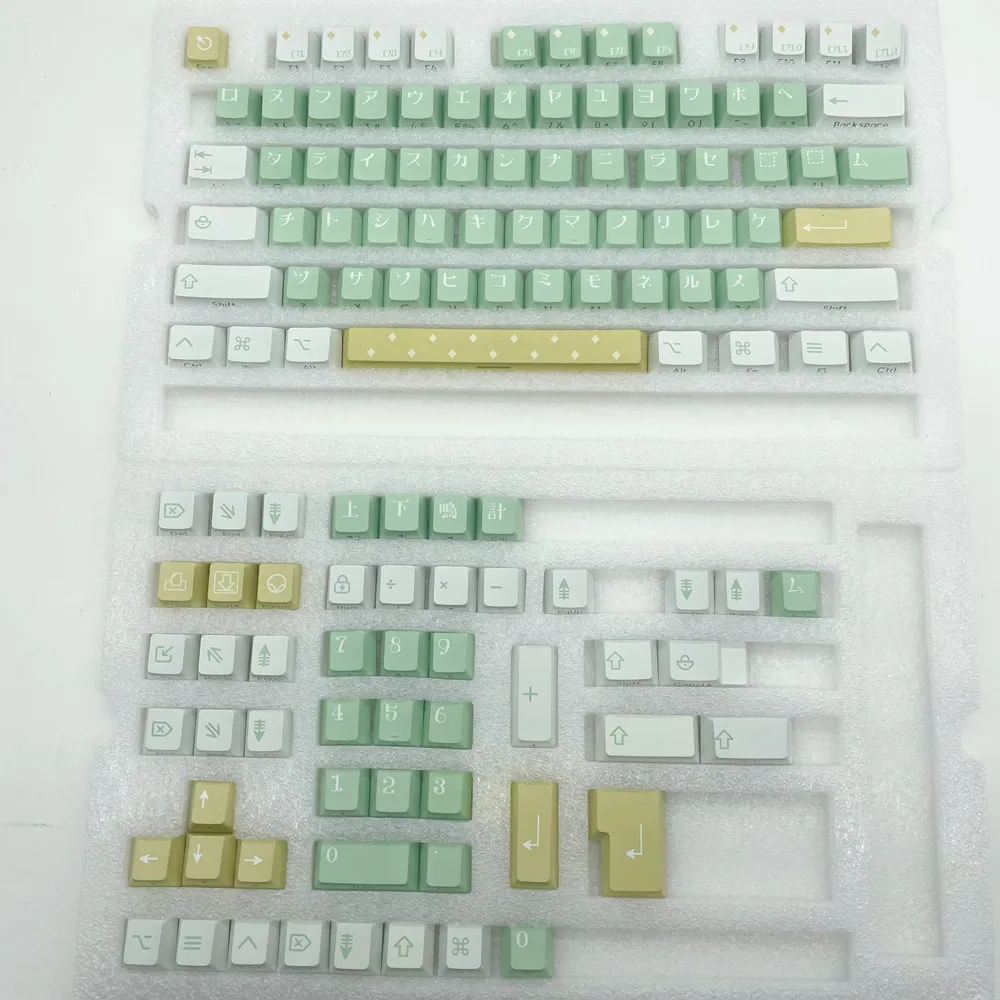 

Double Shot PBT Keycap Cherry Profile Side Engraving Backlit 124 Keys With ISO Enter For MX Switches Mechanical Keyboard