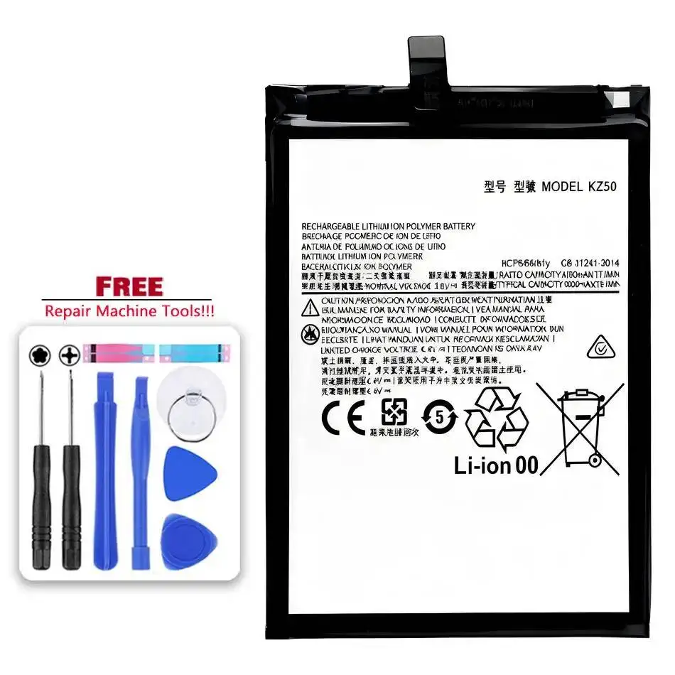 

Mobile Phone Battery Long Lasting KG40 KZ50 4000-5000Mah For Moto G8 Play Power One Macro Zoom 2015 2016