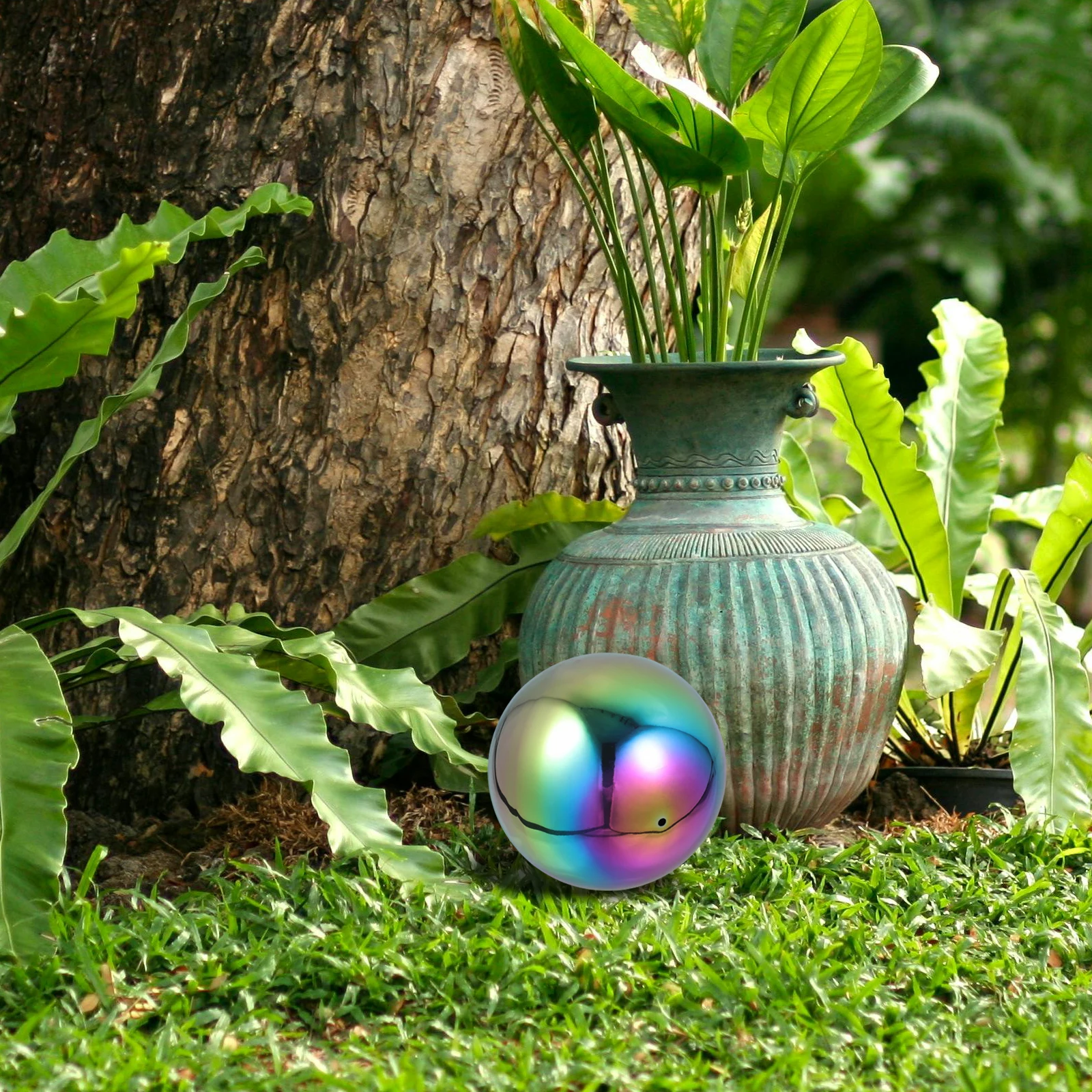 

Gazing Balls for Garden on Clearance Mirror Reflective Large Round Shiny Sphere Lawn