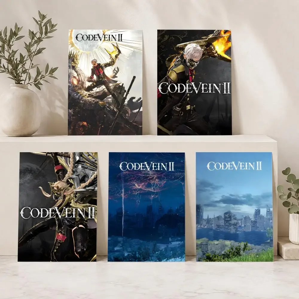 video game c-Code Vein II Painting Calligraphy Modern Canvas Wall Art for Bedroom & Living Room | Home Decor Gift