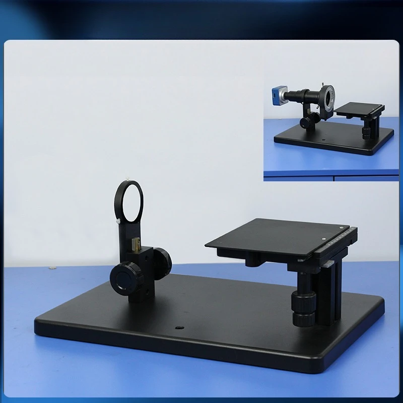 Apochromatic Monocular Coaxial Light Lens Auxiliary Objective Lens Horizontal Stand Base Microscope 4K Industrial Camera
