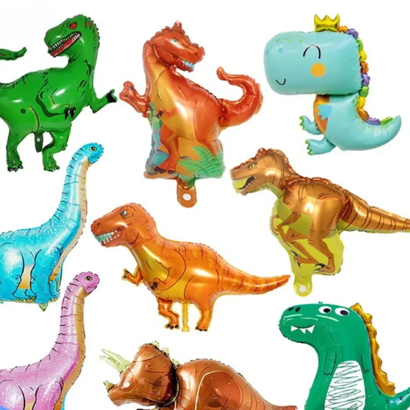 3D Dinosaur Balloon Foil Aluminum Film Balloons Children's Birthday Decoration Children's Gift Jungle Themed Party Supplies