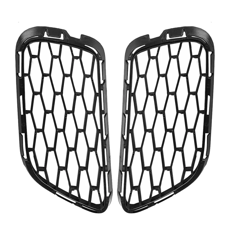 2Pcs Front Left & Right Bumper Air Vent Mesh Grille 670013780 670013781 Fits For Maserati Quattroporte 13-16