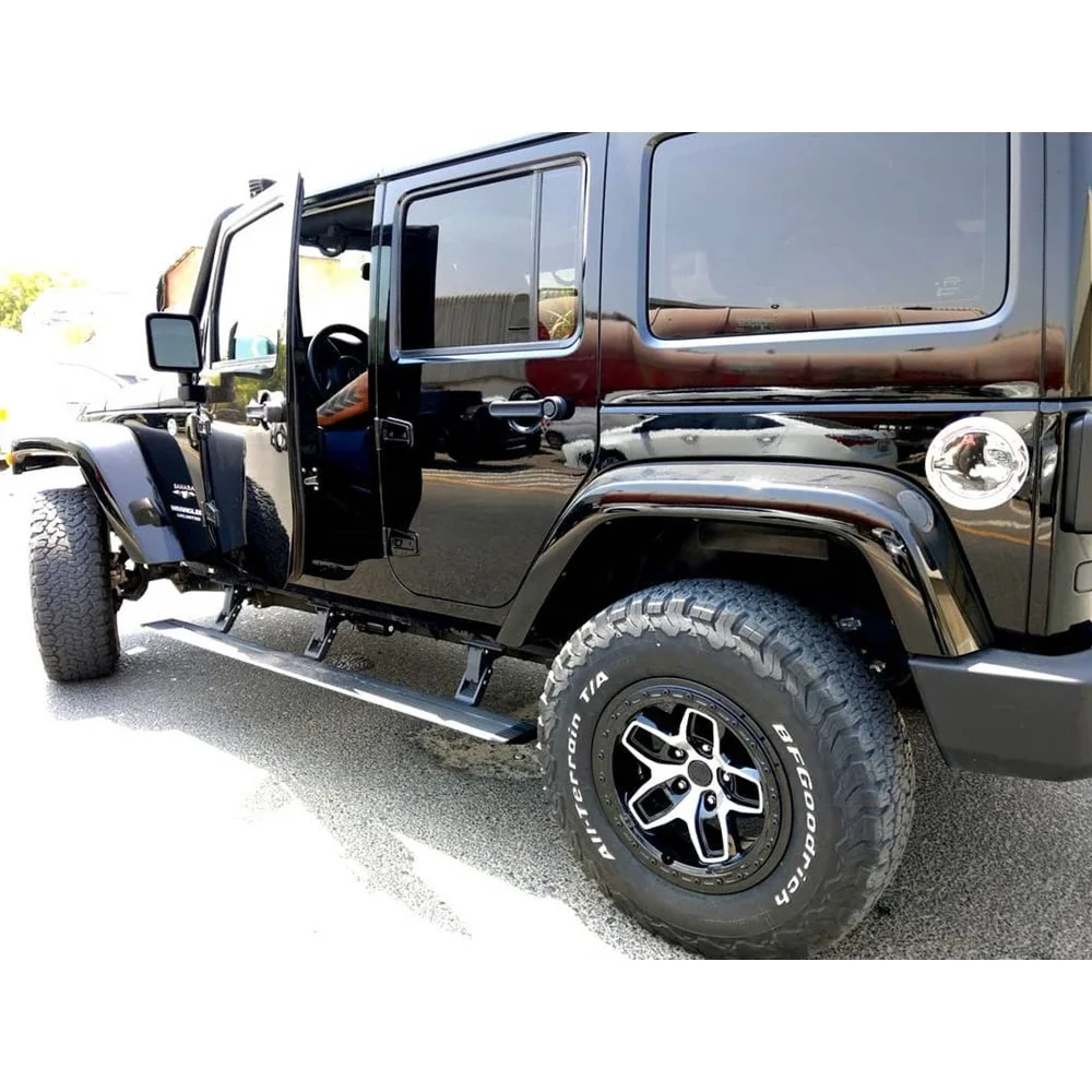 

Off-Road Style Electric Side Steps Retractable Running Boards for Jeep Wrangler JL JK 2DR 4DR