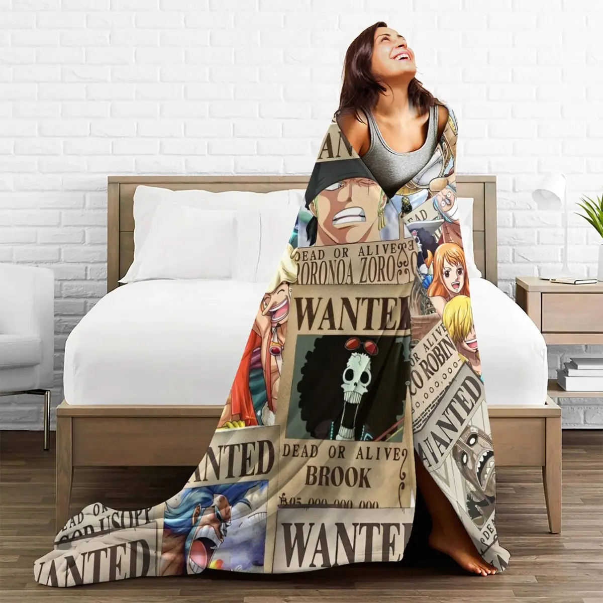 O-One P-Piece Anime Blanket Quality Warm Soft Throw Blanket Winter Decorative Couch Chair Sofa Bed Graphic Bedspread